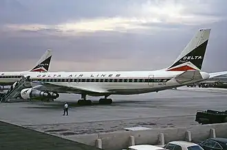 Un Douglas DC-8.