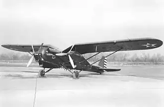 Vue de l'avion.