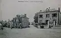 École et mairie au début du XXe&nbsp;siècle (carte postale).