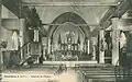 Vue intérieure de l'église paroissiale au début du XXe&nbsp;siècle (carte postale).