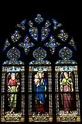 1874Marie et Jésus entourés d'anges portant des lysÉglise de Dourdan(Essonne).