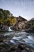 En aval de Crystal Mill.