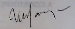 signature d'Ulysses Guimarães