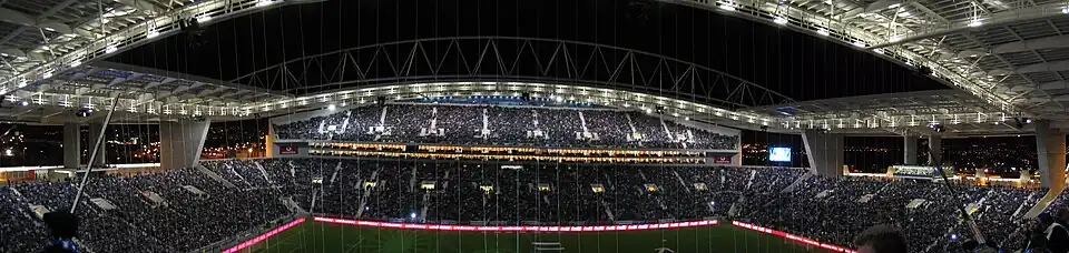 Vue panoramique du stade