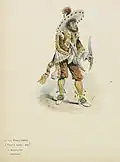 Costume du Brésilien pour La Vie parisienne de Jacques Offenbach (1866)