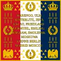 Au revers des drapeaux modèle 1812, le nom des grandes victoires du régiment.