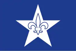 Le drapeau des Franco-Américains du Maine.