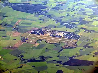 L'ancienne base avant l'implantation du parc photovoltaïque.