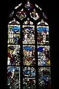 Vitrail des saints Crépin et Crépinien(baie 24).
