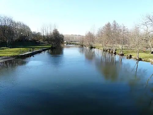 La Dronne au pont de la RD 1.