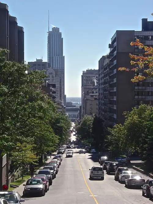 Description de l'image Drummond Street, Montreal 01.jpg.