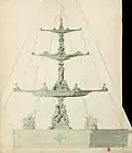 Projet de fontaine pour Ducel, Album d'une centaine de dessins d'architecture, MS 676, [98], INHA, Paris