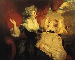 Sa mère avec un enfant plus âgé