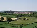 Vue de la carrière abandonnée de Dulcote.