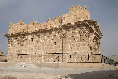 Temple de Zeus Hypsistos à Al-Dumeir (Syrie).