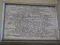 Plaque commémorative.