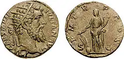 Dupondius de Didus Julianus représentant Fortuna Redux.