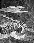 « Naufrage de Mr Durand dans L'Aimable Marthe sur le Canal de Bristol au mois de 12 septembre 1786 »