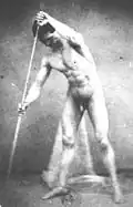 Nu masculin debout, vers 1855.