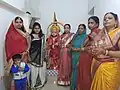 Lors de la fête en l'honneur d'Hanuman (Hanuman Jayanti (en)). Inde, 2017.