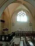 Collatéral nord, 1re&nbsp;travée, vue vers le nord.