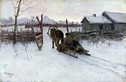 Tit Dvornikov&nbsp;(ru), Ferme et luge (1900)