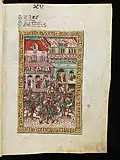 Turnier in Zofingen anlässlich der Lehensübergabe durch Herzog Rudolf&nbsp;IV. von Österreich an seine Vasallen (1361)
