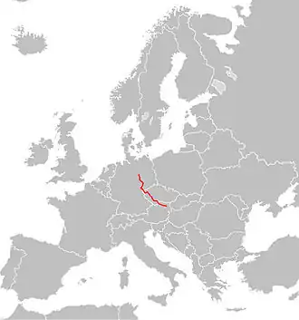 Itinéraire de la route européenne 49