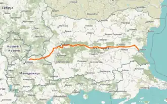 Itinéraire de la route européenne 871