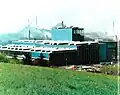 La construction de l'aciérie LD de Völklingen en 1979.