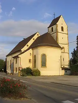 Clocher en bâtièreZimmersheim.