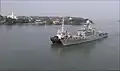 L’ENS Shabab Misr arrive à Cochin le 9 octobre 2017.