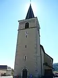 Clocher, vu depuis la face est.