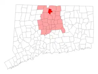 Localisation de East Granby