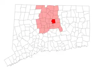 Localisation de East Hartford