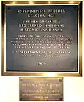 Plaque sur le site de l'EBR-I