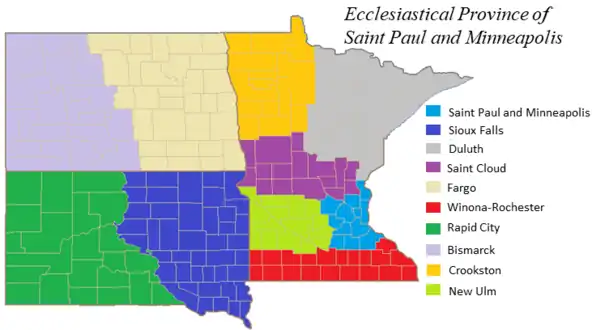 Province ecclésiastique de Saint-Paul et Minneapolis.