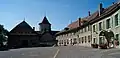 Cours du château d'Échallens.