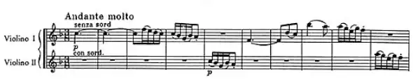 Voix des violons du 2e mouvement