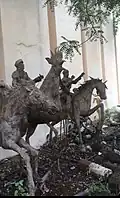 Des sculptures à l'Institut National des Arts, Bamako, 2019.