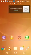 L'écran d'accueil d'Android sur l'Xperia Z1