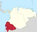 Le département de Quito en 1820.