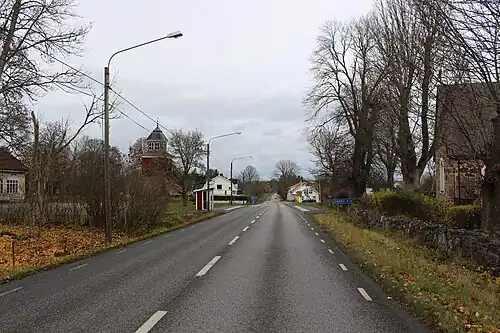 La route à Edebo.