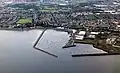 Vue aérienne du port