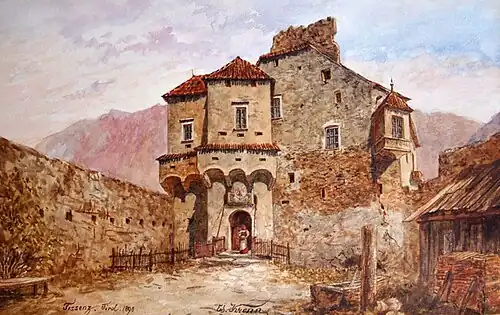 Burg in Tisens (1890).