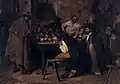 Joueurs de cartes dans une taverne italienne (1882).