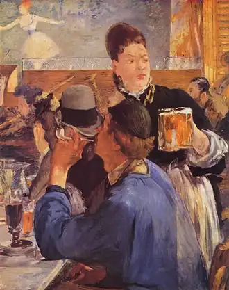 Coin de café-concert, 1878-1879 (97,5 × 77,5 cm), Londres, National Gallery.