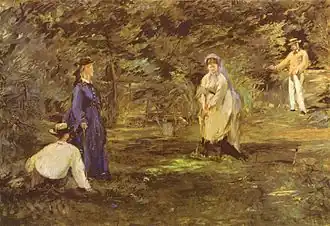 La Partie de croquet, 1873, musée Städel 72,5 × 72,5
