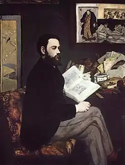 Portrait d'Émile Zola, 1868 (146 × 114 cm), Paris, musée d'Orsay.
