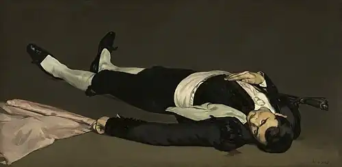 L'Homme mort, 1864-1865 (75,9&nbsp;×&nbsp;153,3&nbsp;cm), Washington, National Gallery of Art.